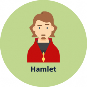 Prince Hamlet character analysis.