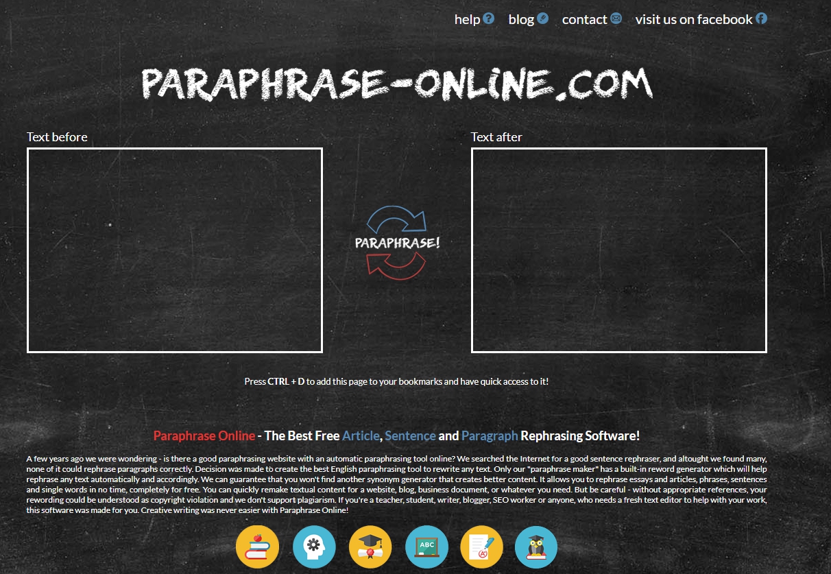 website for paraphrasing free