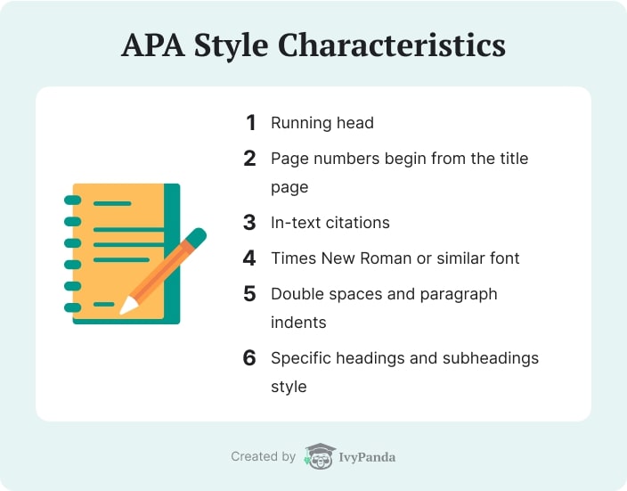 APA Style Characteristics.