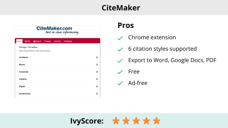 CiteMaker Reference Generator.