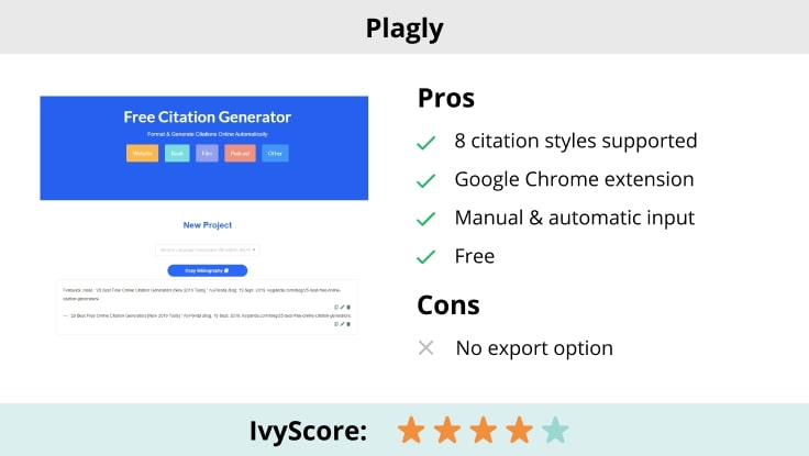 Plagly Citation Generator.