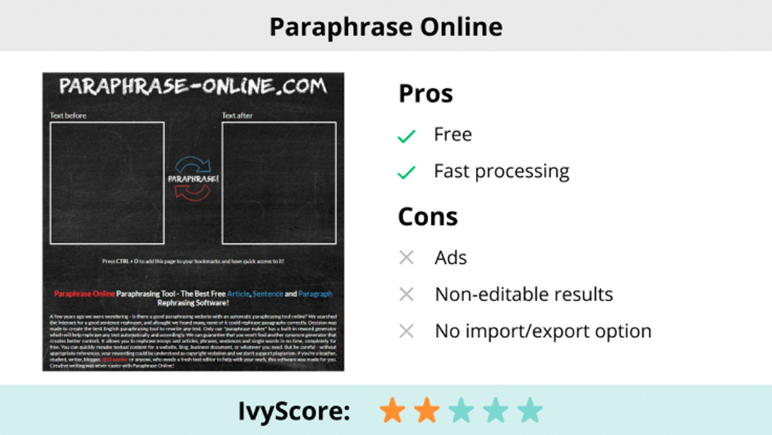 best online paraphrasing tool free