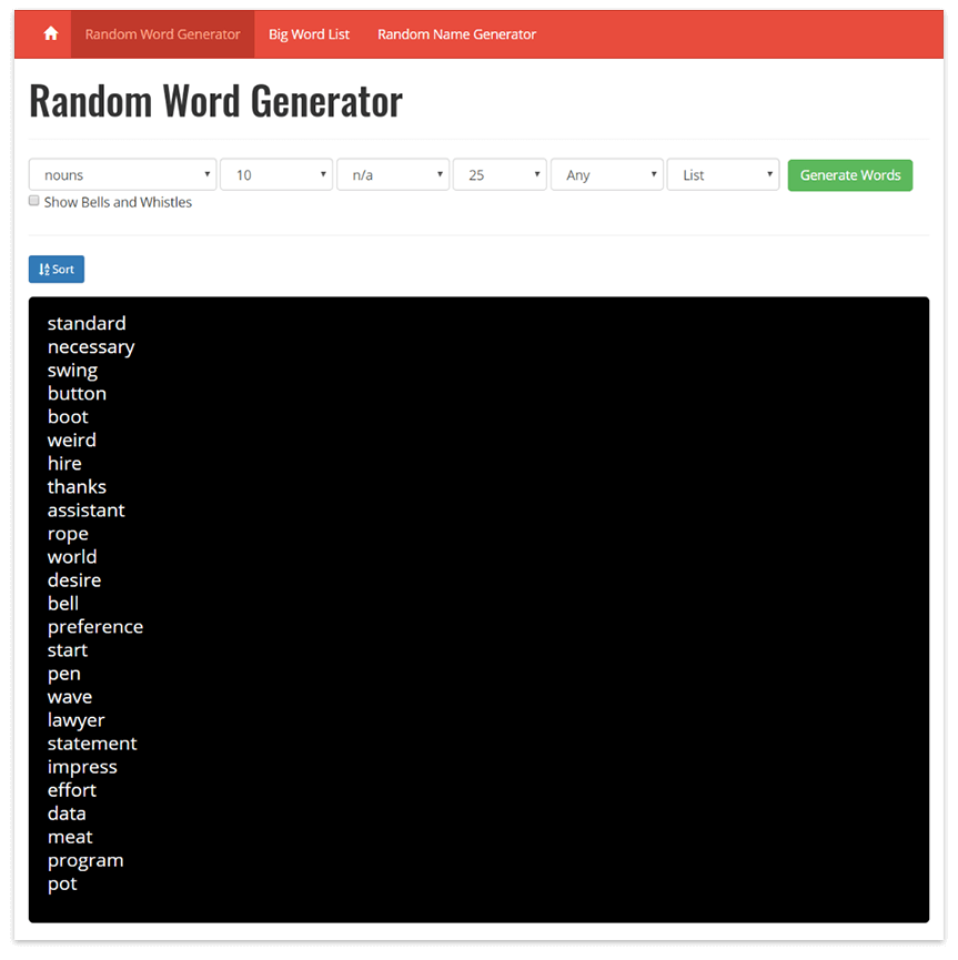 42+ Random word generator app