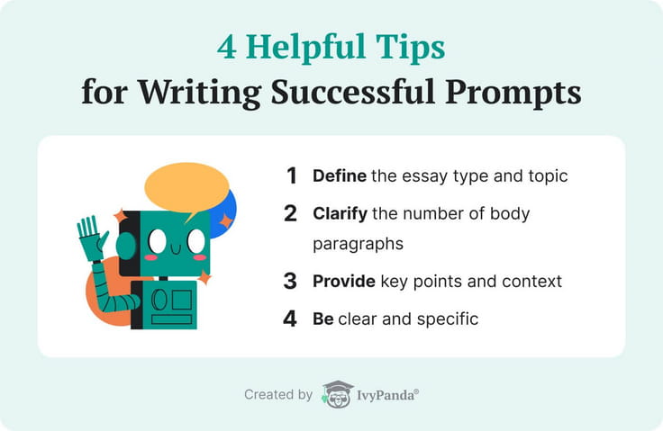 Four helpful tips for writing successful prompts.