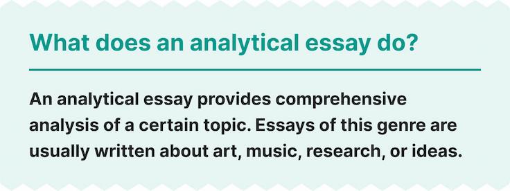 analytical essay generator